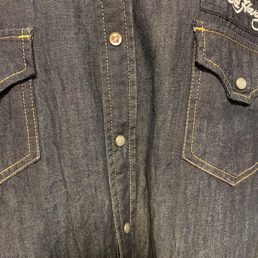 Ed Hardy by Christian Audigier Denim Shirt - Picture 6 of 10